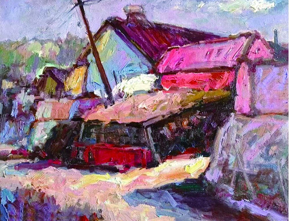 1785818877617591.jpg 5.李维海《乡村一角》50x40cm.jpg