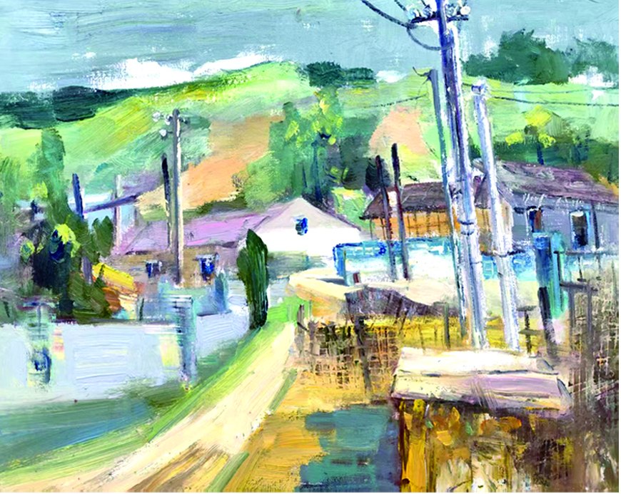 1785819142879676.jpg 17.张丽娟《春雨后的乡村》40x50cm.jpg