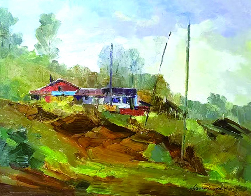 1785819184110282.jpg 19.朱连义《农舍》40x50cm.jpg